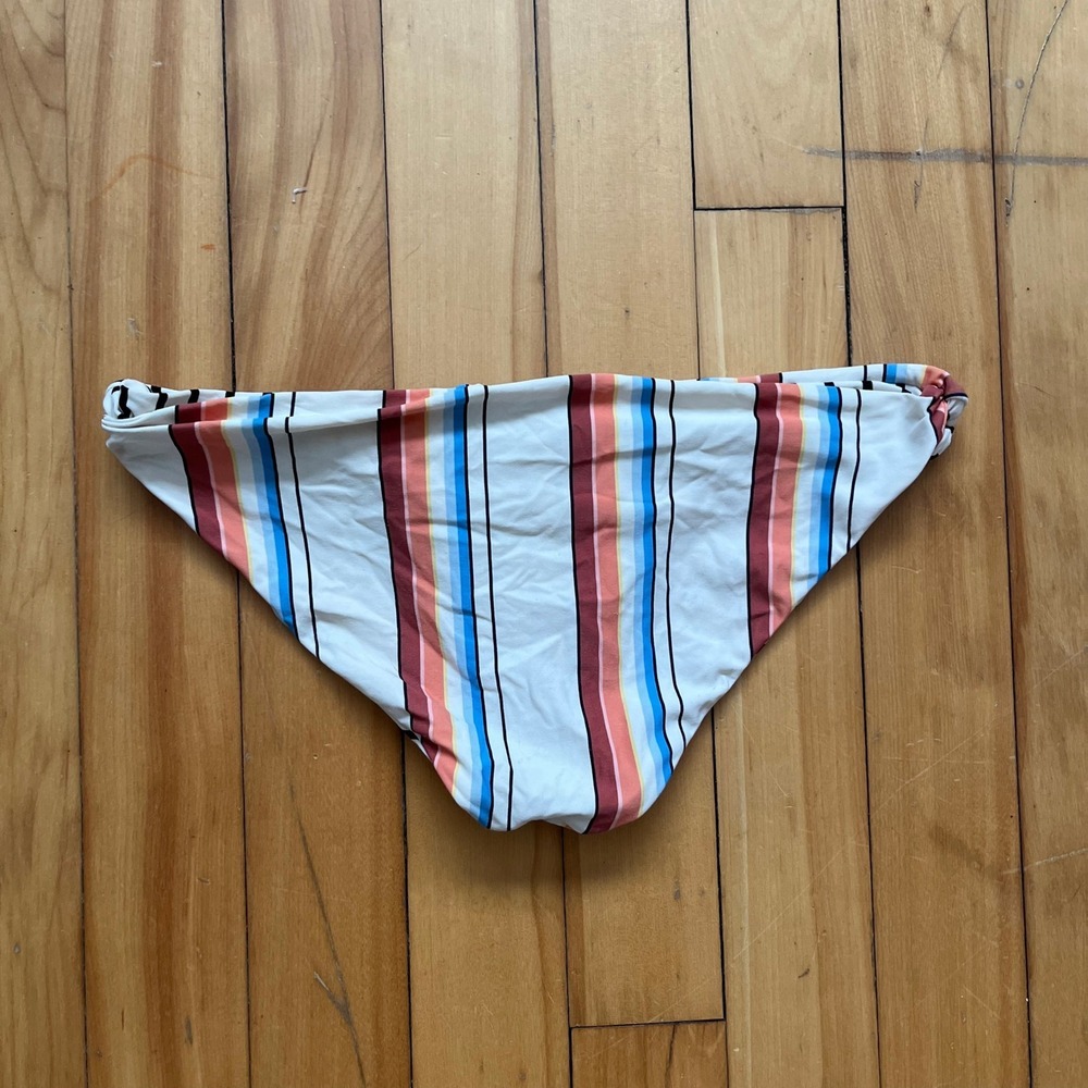 Billabong Reversible Striped Bikini Bottoms Multi Color White Mens Size L
